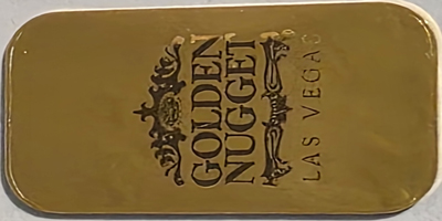 Golden Nugget, 10 troy Ounces, Logo side (Blank) Silver Bar (bGNlvnv-001-L)