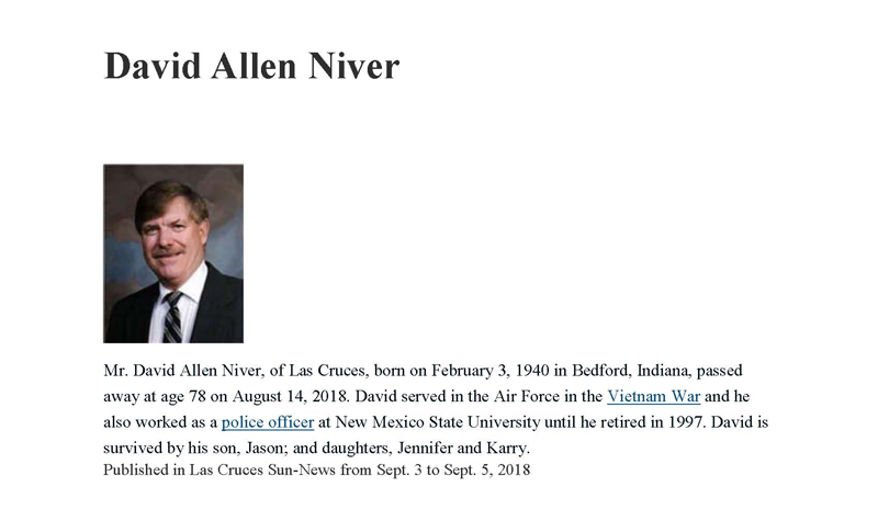 David Niver 2018