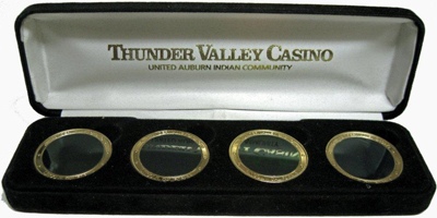 Thunder Valley Casino Boxed set of 4, Hologram Token (hTVlica-001)