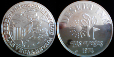 Silver Medallion Award, Desert Inn Token Image (sSMAlvnv-001-S2)