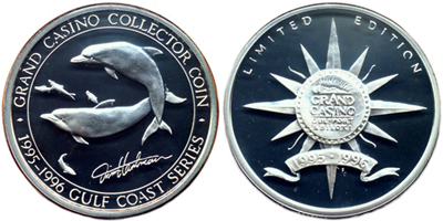 Dolphins, Silver Token (sGDgpms-002-S1)