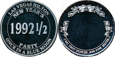 Once in a Blue Moon (New Years Party 1992 1/2) Token (sLVHlvnv-001-S1)