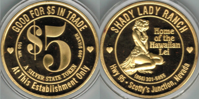 Shady Lady Ranch, Gold Plate Set Tokens (sSSBvlnv-001-V1-S2)