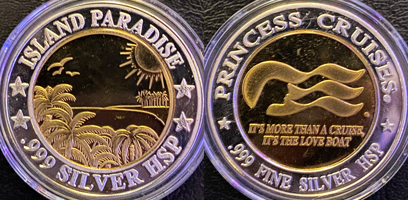Island Paradise Gold Plate and Silver Plate Both Sides Strike Image (PCLvscl-001-V1)