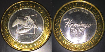 Flamingo Head in Diamond, rotated 45 right, design side Strike (FHkcmo-001-V2)