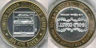 Slot Machine, Coin Aligned, Collector's Design Rim, Large Font/Small Font Strike (GClvnv-010-V1)
