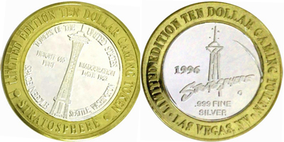 Space Needle, rotated 15 degrees right, design side Strike (SPlvnv-037-V1)