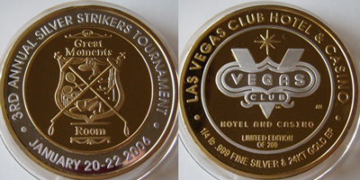 Great Moments Room, 3rd Annual Silver Strikers Tournament (Reverse Plated) Token (SSTlvnv-005-V1)